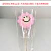 Companhia da Flor Sombra Bolsa Transparente Dia do Professor Bolsa Única Material de Embalagem para Buquê de Rosas Flores Saco de Embalagem Triângulo Dourado