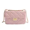 Bolso de Mano con Bordado de Diamantes y Cadena para Mujer Moda Primavera 2026 Versátil de Gama Alta Elegante Bolso de Hombro Único Cruzado