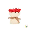 Juego de Tenedores para Fruta con Tarro de Cerámica en Forma de Rosa, Cerámica para Uso Doméstico, Femenino y Estéticamente Agradable, Contenedor Creativo y Lindo para Postres