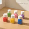 Garrafa Plástica com Tampa Flip-Top para Armazenamento de Contas 30/50ml PET Transparente Garrafa Dosadora DIY