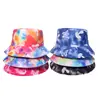 Novo Chapéu de Pescador Comércio Exterior Amazon Viagem Chapéu de Sol Cor Tie-dye Chapéu Bacia Cogumelo Chapéu de Sol Chapéu de Sol de Verão para Mulheres
