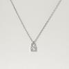 Collar de candado plata S925 estilo coreano europeo y americano transfronterizo lujo ligero nicho temperamento versátil moda personalidad ins celebridad de Internet