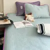 Conjunto de Tres Piezas de Alfombrilla Refrescante de Seda de Hielo de Verano Estilo Ins Blogger, Alfombrilla Mixta y Combinable para Aire Acondicionado, Sábana de Cama con Sensación Fresca, Almohadilla Suave Lavable a Máquina