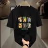 Camisetas para Pareja con Estampados de Dibujos Animados de Tendencia Nacional, Tops de Verano de Manga Corta 2026 Más Vendidos con un Estilo Holgado y Elegante