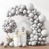 Juego de Globos Estilo Bohemio Romántico (10 opciones de color) 129 piezas (paquete mixto) 18 pulgadas, 12 pulgadas, 10 pulgadas, 5 pulgadas, incluyendo globos, cintas y cuerdas, adecuado para varias fiestas temáticas como graduaciones, cumpleaños, fiestas de niños, bautizos de bebés, etc.