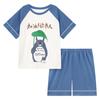 Pijamas de Verano Delgados y Transpirables de Algodón Peinado de Manga Corta para Niños Medianos y Grandes, Ropa para el Hogar con Aire Acondicionado que se puede usar en el exterior