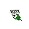 Broche de Liga de Futebol 2025 Novo Tema Criativo Personalidade Emblema Unissex Esportes Acessórios Decorativos Transfronteiriço