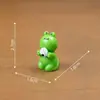 Micro-paisagem Fofa Lendo Comendo Sapo Japonês Boneco Fofo Grânulos Boneca Casa de Bonecas DIY Acessórios Decorativos Pequenos Enfeites