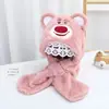 Conjunto de Bufanda y Gorro de Otoño e Invierno para Niñas, Peluche Lindo y Súper Adorable para Bebés y Niños Pequeños, Engrosado