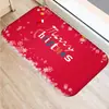 Alfombra de Piso Navideña para el Hogar Dibujo Animado de Reno Alfombra de Cocina