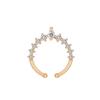 Atravessando a fronteira novo diamante borboleta amor anel de nariz feminino personalidade temperamento coroa cruz piercing de nariz joias atacado