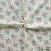 "Rima de Flor Cor Clara" Tecido Jacquard de Algodão Série Cor Macaron Tecido Puro de Algodão Estampado Floral Material para Roupa Anel de Cabelo