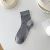 Meias Estilo Miu para Mulheres, Meias de Cano Médio, Meias Longas Respiráveis de Malha de Espiga de Trigo Ultrafinas Sem Costura para Primavera e Verão, Meias Largas de Verão para Mulheres