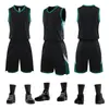 Venta al por mayor de uniformes de baloncesto para fabricantes en stock impresión más número estudiantes de primaria secundaria universidad secado rápido transpirables uniformes de entrenamiento de baloncesto