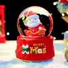 Enfeite de Bola de Cristal com Trenó do Papai Noel Fofo, Decoração Luminosa e Brilhante para Quarto, Presente de Natal, Atacado Transfronteiriço