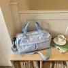 Bolsa de Viagem de Verão com Estampa de Estrelas para Mulheres, Grande Capacidade, Leve, de Mão, Transversal, Separação Úmido e Seco, Bolsa de Ginástica
