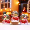 Nueva bola de cristal pequeña de Navidad de dibujos animados transfronteriza, bola de agua pequeña popular, decoraciones navideñas, regalos navideños al por mayor