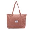 Bolsa de Tela de Terciopelo de Gran Capacidad para Mujer 2021 Nueva Estudiantes Universitarias Hombro Mano Llevar Bolsa Grande Bolsa para Viajar Bolso de Mano Bolso Tote