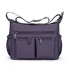 Nova Bolsa de Ombro Única com Múltiplos Bolsos Cor Sólida 2026 para Mulheres, Bolsa Transversal Leve de Grande Capacidade para o Dia a Dia e Viagens
