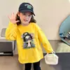 Camiseta de Manga Larga para Niña 2026 Nuevo Top de Otoño Infantil 100% Algodón Conjunto de Otoño para Niños Mayores Camiseta Básica de Cuello Redondo