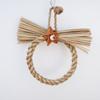 Fornecedores de pássaros papagaios corda de palha balanço folha de palmeira de palha brinquedo para roer molares fabricantes atacado