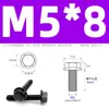 Tornillos de Acero Inoxidable 304 Negro Electrodos Posados con Brida Hexagonal Externa Dientes Antideslizantes M4M5M6M8M10M12
