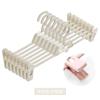 Clípe de Calça Doméstico Sem Costura Cabide de Calça Cabide de Plástico Telescópico Multicamadas Empilhável Especial para Pendurar Calças Armazenamento de Saias