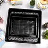Plástico Carnudo Pequeno Quadrado Preto Quadrado Colorido Acabamento e Armazenamento Combinação Vaso de Flores de Plástico Bandeja Vaso com Encaixe de Folhas Prato para Sementes e Mudas