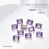 Pedras de Strass para Nail Art Retângulo 6*8 Strass de Canto Reto Strass de Quatro Cantos Quadrado Strass Açucarado Fundo Pontiagudo Diamante Irregular Acessórios de Decoração para Unhas