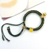 Pulseira Estilo Xizang com Mantra de Seis Palavras, Fio Vermelho, Fio de Algodão Torcido à Mão, Sino, Corda de Pendurar Thangka Tecida à Mão Estilo Xizang para Homens e Mulheres