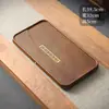 Bandeja de té de madera maciza para uso doméstico, mesa de té simple para oficina, bandeja de té grande de estilo chino de palo de rosa con drenaje y características eléctricas