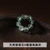 Joyería Jingde, 11 mm, cristal natural, pequeñas cuentas redondas, anillo para correr, piedra lunar, ágata, accesorios para pulseras DIY, venta al por mayor