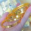 Pulseira de Ouro Areia Vietnamita Feminina Pulseira Trevo de Quatro Folhas CNC Imitação de Ouro Joias Moda Roupa de Trabalho Ol Estilo Transmissão ao Vivo