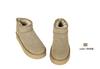 Botas de Nieve Gruesas de Invierno Estilo Nuevo Personalizadas Mismo Estilo que Zhou Dongyu para Mujer, Caña Corta, Resistentes al Frío, Limpiables, Engrosadas, Zapatos de Algodón de Moda