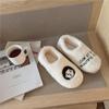 Ins Invierno Hogar Lindo Pareja Zapatillas de Algodón Interior Cálido Bolsa con Zapatillas de Algodón Felpa Mujeres 8090qbtx