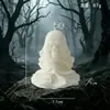 Vela Aromática Crânio com Véu de Halloween, Ornamento Criativo para Atmosfera Festiva, Decoração de Casa Assombrada, Vela de Lembrança