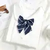 Gravata Azul Camisa Escura Masculina Casual Vestido Nó Fácil Sem Nós Puxar Fácil Estilo College Gravata Borboleta Decoração de Menina