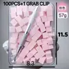 Herramientas para Uñas Mini Bloque Esponja Almohadilla Esponja Pinza Esponja para Difuminar Rubor Uñas Degradadas Uso en Salón