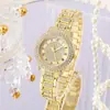 Relógio feminino da moda relógio feminino temperamento relógio de diamante treme ao vivo cornucópia relógio de quartzo romano atacado