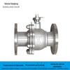 304 aço inoxidável flange válvula de esfera interruptor de válvula de esfera resistente a alta temperatura Válvula de esfera manual de flange de tubulação de vapor
