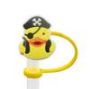Nueva serie de pato amarillo tapa de pajita funda de pajita tapón antipolvo de silicona decoración de pajita de personalidad creativa para fiesta