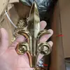 Ponta de pistola de aço inoxidável 304, Cabeça de pistola 3162, Porta de villa, Cabeça de pistola de decoração de cerca de pátio, Flor de pistola 201, Flor de topo, 3145