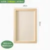 Moldura de Madeira Sólida Ultra-Leve para Quadro de Argila Criativo Feito à Mão Material DIY Moldura de Madeira Moldura para Foto de Argila Moldura Vazia Exibição de Trabalho com Argila Colorida