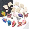 Venta Directa de Fábrica de Llaveros, Collares, Pulseras, Colgantes y Accesorios DIY de Mariposas de Esmalte Colorido de 20 Estilos Transfronterizos