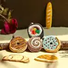 Nuevos Productos de Comercio Exterior Parches Bordados DIY, Parches Creativos de Dibujos Animados de Comida y Pan, Accesorios para Ropa Parches sin Coser