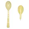 Cuchara plegable desechable empaque individual plástico pp engrosado cuchara para gachas de ocho tesoros yogur pastel cuchara plegable venta al por mayor