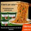 Macarrão de trigo sarraceno Macarrão instantâneo Sem fervura Trigo sarraceno Óleo de cebolinha Macarrão misto Grãos grossos Alimento substituto Macarrão instantâneo não frito Caixa inteira 6 barris