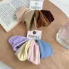 Elástico de Cabelo Infantil Alto Paytail Tendão de Borracha Borda Larga Colorido Simples Sem Cabelo Alta Elasticidade Anel de Toalha Elástico de Cabelo Elástico de Cabelo para Menininhas