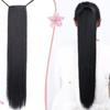 Nueva Peluca de Cola de Caballo Larga y Alta con Pinza Cantidad de Cabello para Mujer Peluca de Estudiante Invisible Cola de Caballo Peluca Natural Lacia Cola de Caballo