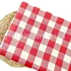 Tecido Crepe com Estampa Xadrez Estilo Fresco, Camada Dupla de Gaze, 100% Algodão para Roupas de Casa de Bebê e Pijamas Infantis